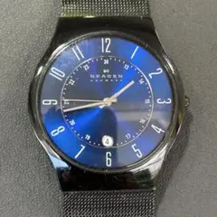 738 SKAGEN スカーゲン T233XLTMN チタン 腕時計 青 ブルー