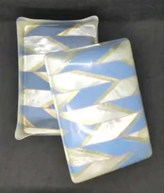【未使用品・難あり】セルロイド ケース 小物入れ 裁縫箱 デッドストック