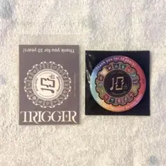 アイナナ ピールオフ 缶バッジ TRIGGER ステッカー