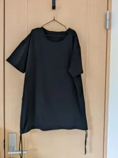 黒 ドローストリング付き 半袖