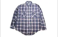 【L】 70's Kmart PRESHRUNK 長袖 ネルシャツ GD366