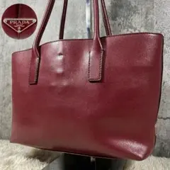 ✨極美品✨プラダ ミニハンドバッグ 手提げ レザー ボルドー レディース