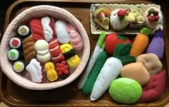 フェルト　お寿司、ケーキ、野菜　バラ売り不可
