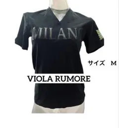 MILANO ブラック Vネック Tシャツ 半袖 サイズM