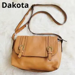 Dakota　ダコタ　ショルダーバッグ　ブラウン　レザー　フラップ　レディース
