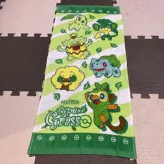 ポケットモンスター タオル フシギダネ チコリータ 草 くさ ポケモン グリーン