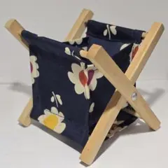 花柄折りたたみ小物入れ　ペン立て