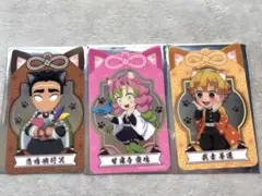 【希少】【非売品】鬼滅の刃 漆ノ章 in ナムコ　クリアカード 3枚 セット