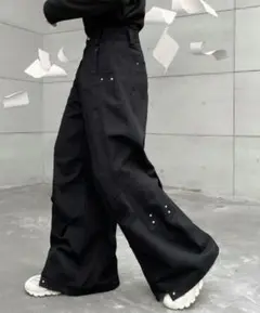 Shoowtime ハイウエストフレアパンツ　黒