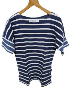 ♦WHITE LINE ストライプ 半袖Tシャツ