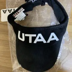 未使用UTAA ユタ レディース ゴルフ リボン付き バイザー キャップ