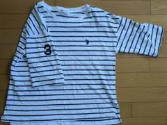 値下げ！レディース　Tシャツ　XL　　7部袖　ユーエスポロアッスン　ボーダー