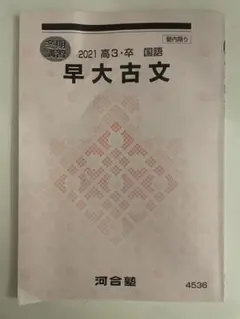 河合塾 早大古文 冬季講習