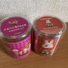 ナノブロック　ディズニー　ふしぎの国のアリス　チェシャ猫 & ホワイト ラビット