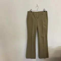 F0399　【theory】 ブーツカットパンツ　０　ベージュ　未使用