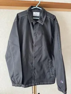 Champion ブラック ナイロンジャケット X-LARGE