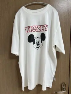 ディズニー ミッキーマウス/綿100％フェイスプリントＴシャツ 3L