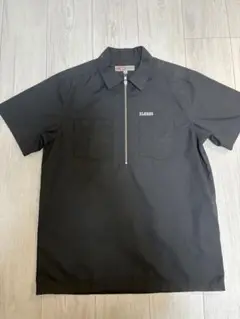 XLARGE バックプリント ハーフジップ プルオーバー 半袖
