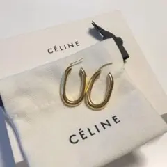 セリーヌ CELINE トリオンフ チェーンフープピアス