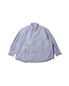 フレッシュサービス DRY OXFORD FLAP PK S/S BL ST M