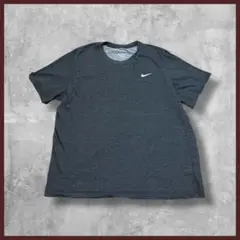 US古着 NIKE ナイキ ワンポイントロゴ Tシャツ半袖 グレー XXLサイズ