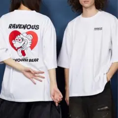 RAVENOUS DEVOURER BEAR Tシャツ ホワイト