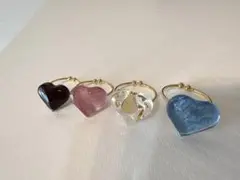 ハートリング×ハンドメイド×水色