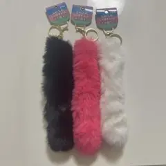 ふわふわしっぽ チャーム 3本セット