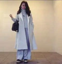 UNITED TOKYO レジンフィニッシュウールワイドパンツ