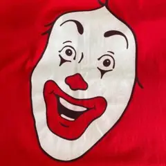 ドスペ 漂うホラー感 90s ドナルド マクドナルド プロモ Tシャツ 赤 XL