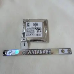 Bリーグオールスター シークレットアクリルピンバッチ&PVCブレスレット渡邊雄太