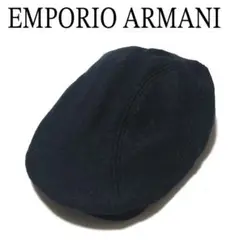 エンポリオアルマーニ ハンチング EMPORIO ARMANI キャスケット 黒