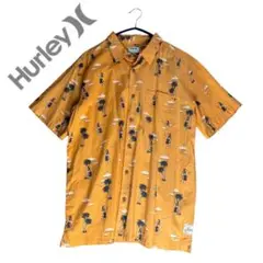 未使用級✨ハーレー　HURLEY アロハシャツ　かりゆしウェア　リネン　Lサイズ