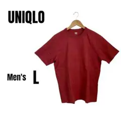 UNIQLO ユニクロ　Tシャツ　半袖　メンズ L レッド　赤　無地