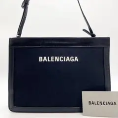現行タイプ✨バレンシアガ ネイビーポシェット ショルダーバッグ ブラック