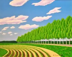 ★音更町ハルニレノ大木・谷村一男肉筆油彩画・F6(ブリテル) Amazon.co.jp: 夕日と厳島神社鳥居谷村一男肉筆油彩画F6額付