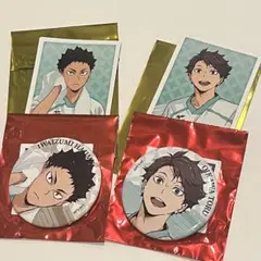 ハイキュー！！極楽湯　缶バッジ　ポラショットコレクション　及川　岩泉