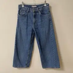 ZARA trf デニムパンツ　8分丈　34 レディース