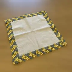 チカザワレース ハンカチ ミモザ
