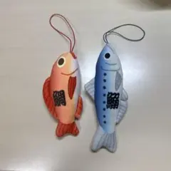のびおさかなストラップ イワシ／鰯（いわーし） タイ／鯛（たーい）