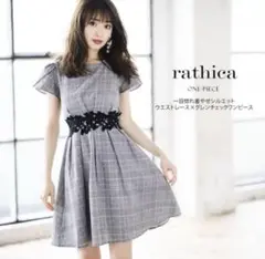 tocco closet♡ウエストレース×グレンチェックワンピース♡M
