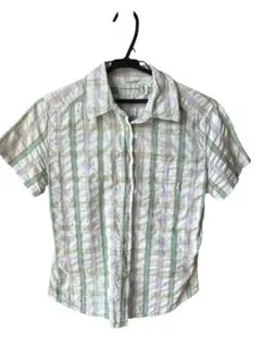 T&C Surf Designs レディース 半袖シャツ ストライプ Lサイズ