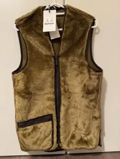 新品タグ付き　BARBOUR フロントジップ ファー ライナー ベスト　32
