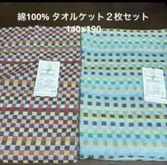綿100% タオルケット 2枚セット
