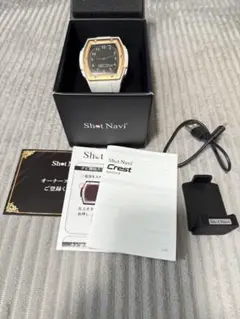 ショットナビCrest ホワイト　箱　取説付
