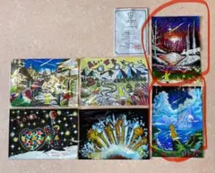 きらきら平井宗一絵画　新作旧作4点と盗品2点と本物の入選証書