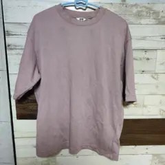 ユニクロU　エアリズムコットンオーバーサイズTシャツ（5分袖）　L