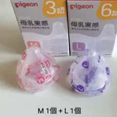 ピジョン 母乳実感哺乳瓶用乳首 M 1個 L １個