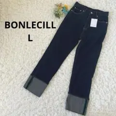 ボンルシール　 デニム　カラーステッチ　ロールアップデニムパンツ　L　新品タグ付