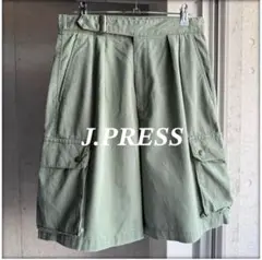 J.PRESS two-tuck gurkha cargo shorts